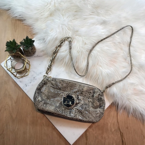 Elliot Lucca Snake Print Clutch